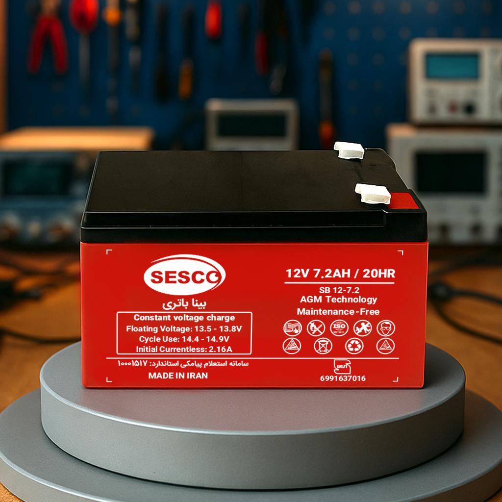 Sesco Battery 7.2A UPS - final Bina Battery